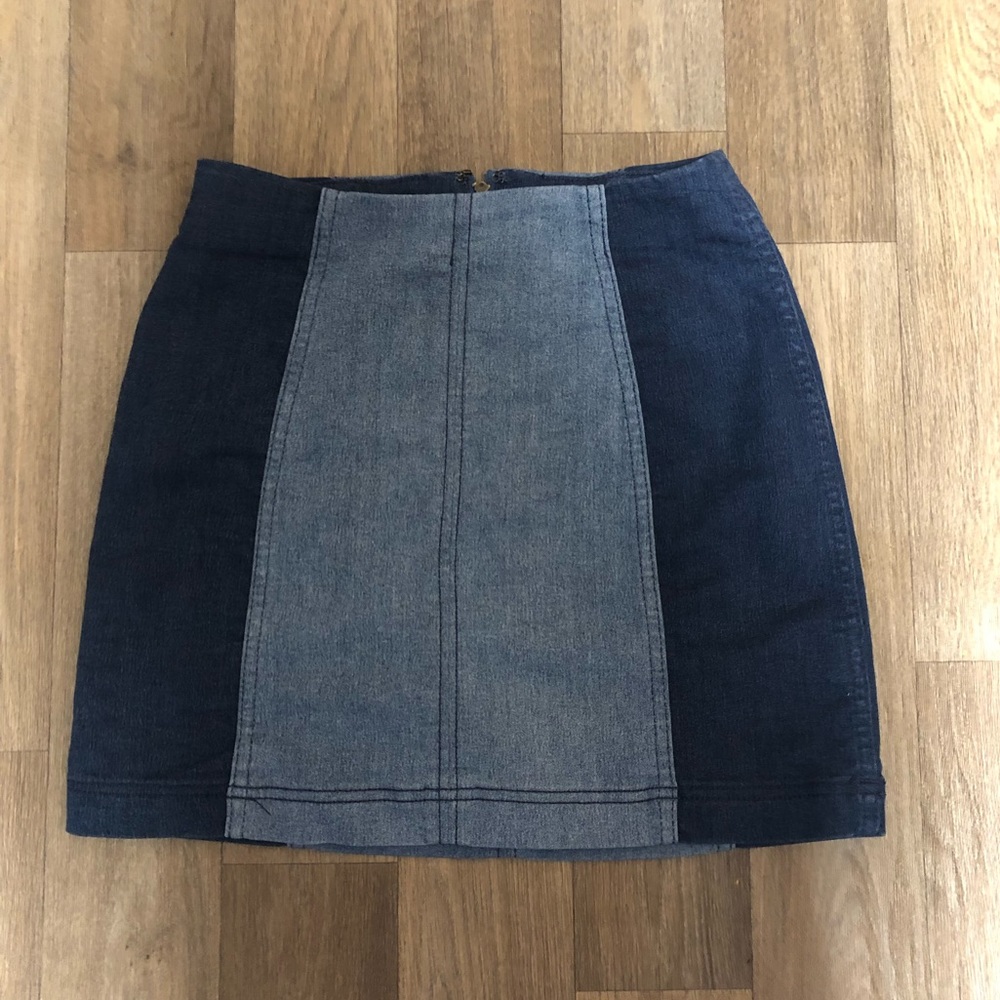 Free People jean skirt